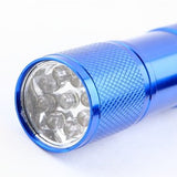 9-Bulb LED Torch - Blue