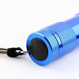 9-Bulb LED Torch - Blue