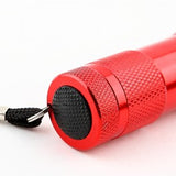 9-Bulb LED Torch - Red