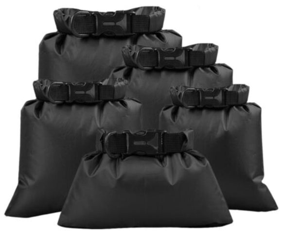Waterproof Dry Bag - BLACK - Various Sizes