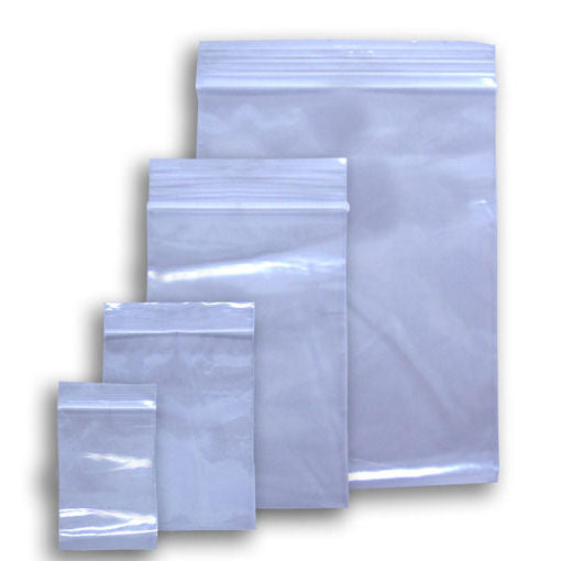 100 Resealable Plastic Bags - Various Sizes