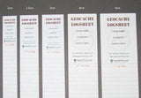 Logsheet - RITR - Micro - White - Various Sizes