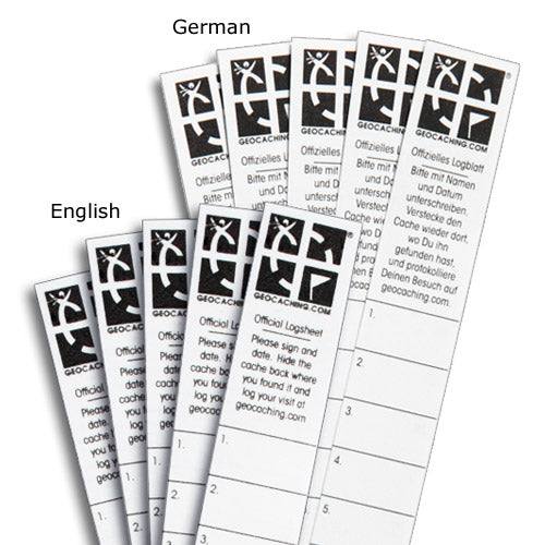 GEOCACHING.COM Micro Log Strip - English