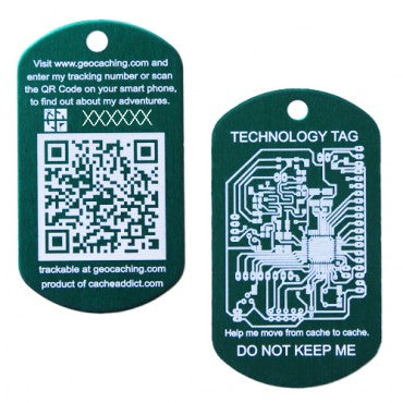 QR Tech Tag - Green