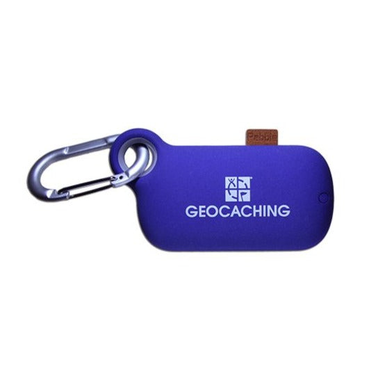 Geocaching 5000 mAh Portable Charger- Blue