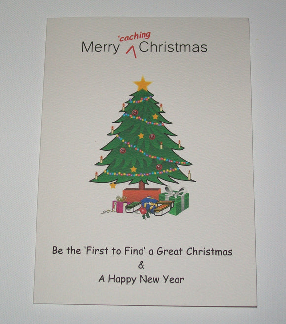 Geocaching Christmas Card - Various designs