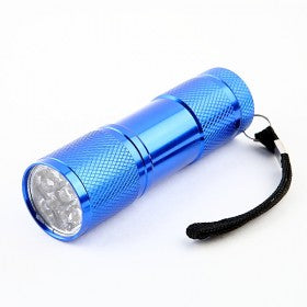 9-Bulb LED Torch - Blue