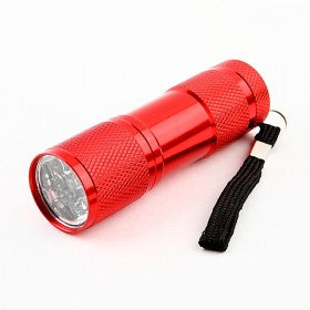 9-Bulb LED Torch - Red
