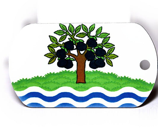 English County Flag Tag - Worcestershire