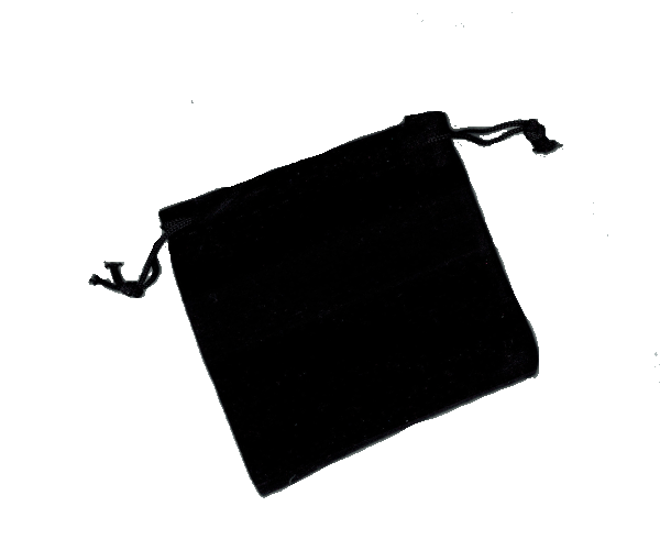 Velvet Coin Pouch, Black
