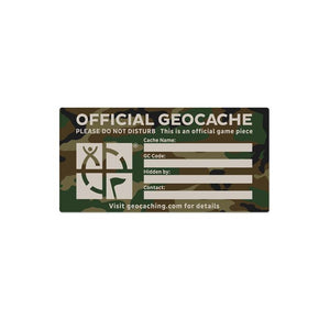 X-Large Cache Label- Green Camo