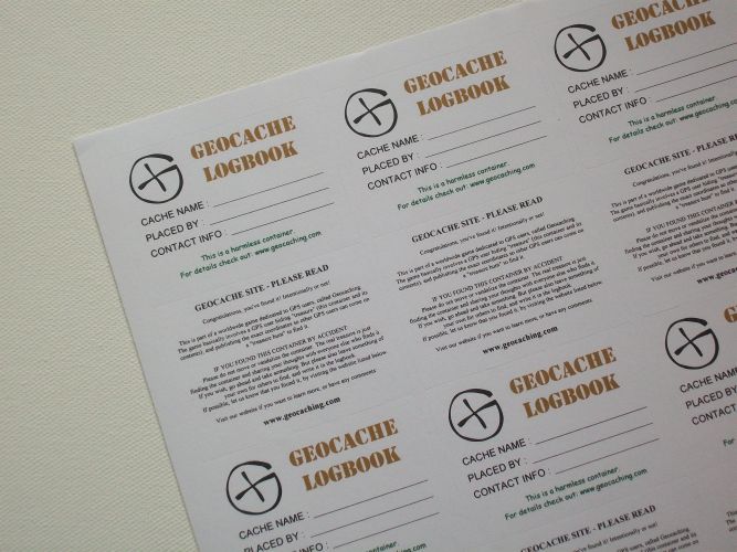 Logbook Stickers x18 - landscape