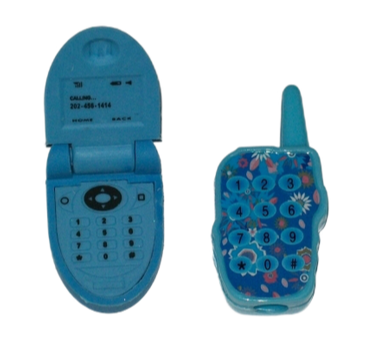 Mobile Phone Eraser and Sharpener Set - Blue