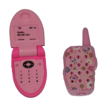 Mobile Phone Eraser and Sharpener Set - Pink