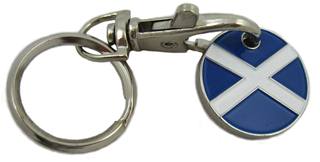 Trolley Token Keyring - Scotland