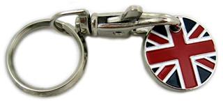 Trolley Token Keyring - UK